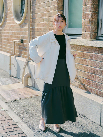 2WAYニット付きワンピース≪自宅で洗える≫