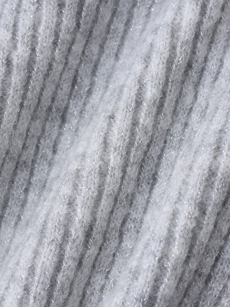 ラメリブボトルネックニット≪手洗い可能≫