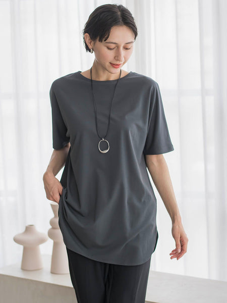 【WEB限定】”細身パンツも怖くない”Tシャツチュニック
