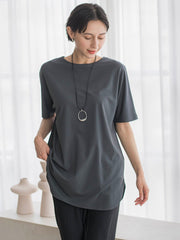 【WEB限定】”細身パンツも怖くない”Tシャツチュニック