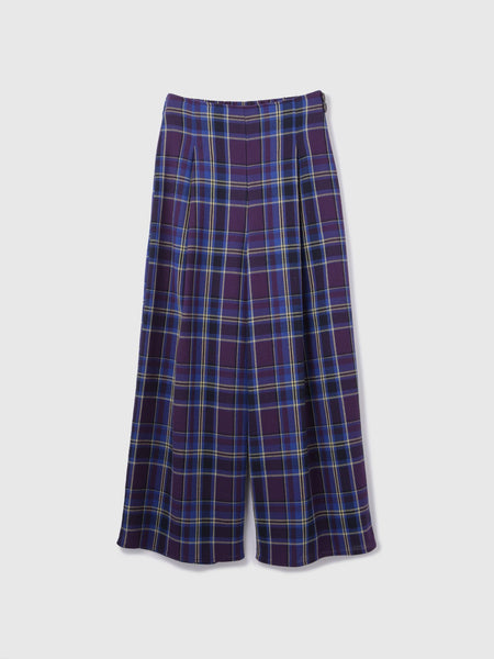 カラミチェックパンツ≪手洗い可能≫