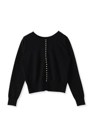 前後2wayパールボタンカーディガン