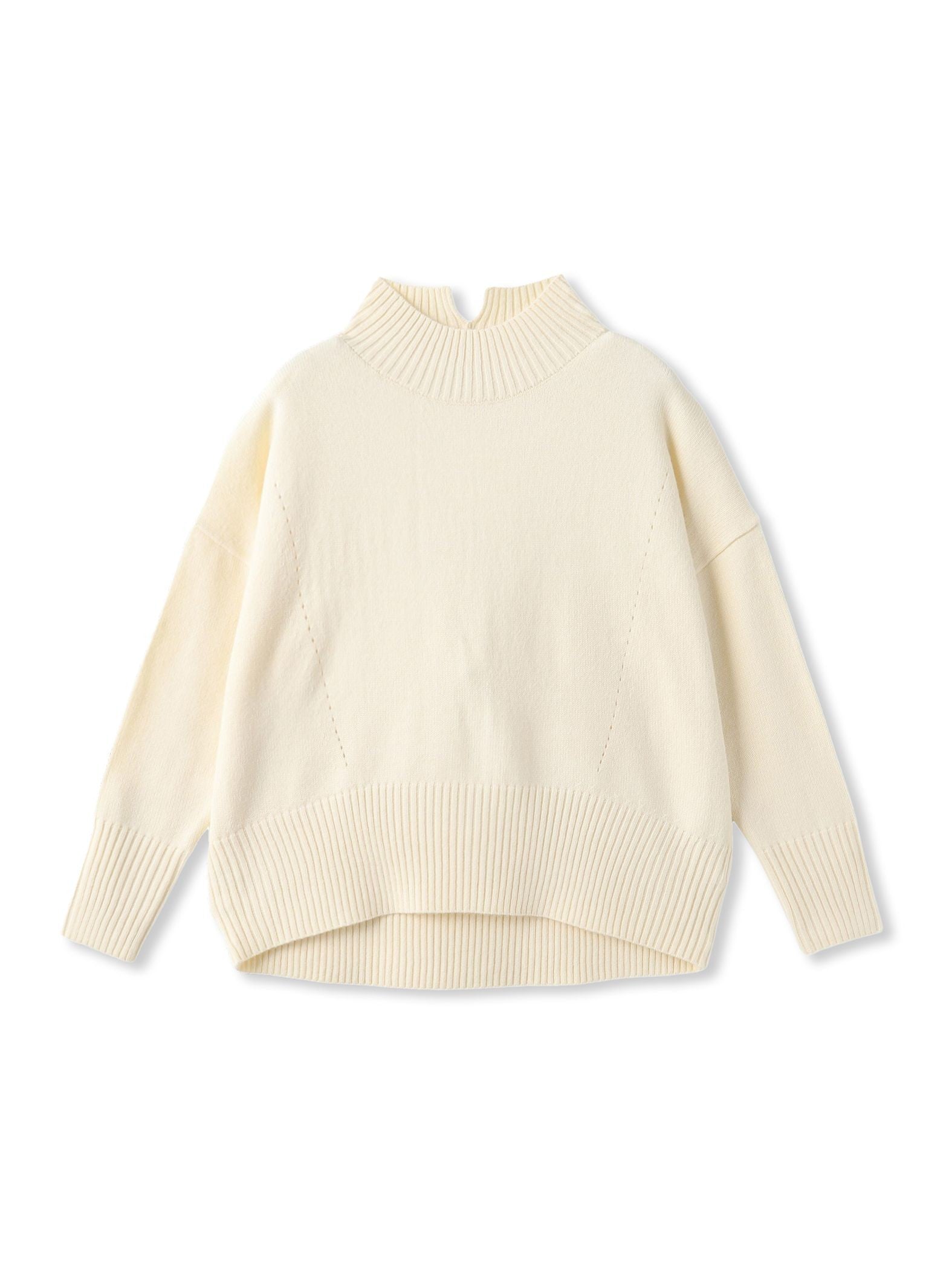 ハイネックシンプルニット≪手洗い可能≫