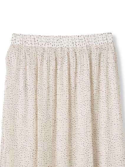 ランダムドットマジョリカプリーツスカート