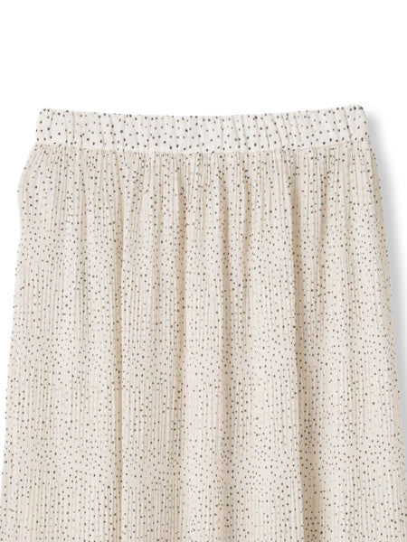 ランダムドットマジョリカプリーツスカート