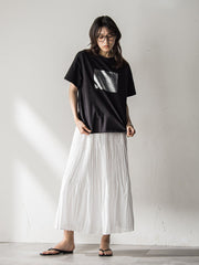 【WEB限定】スクエア箔オーバーサイズTシャツ≪手洗い可能≫