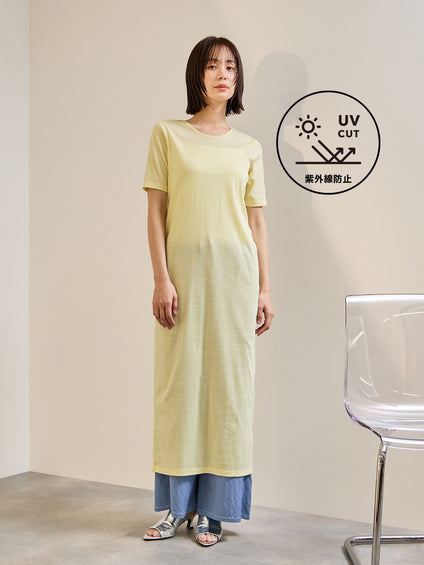 《予約》【着るUVケア】フライスワンピース