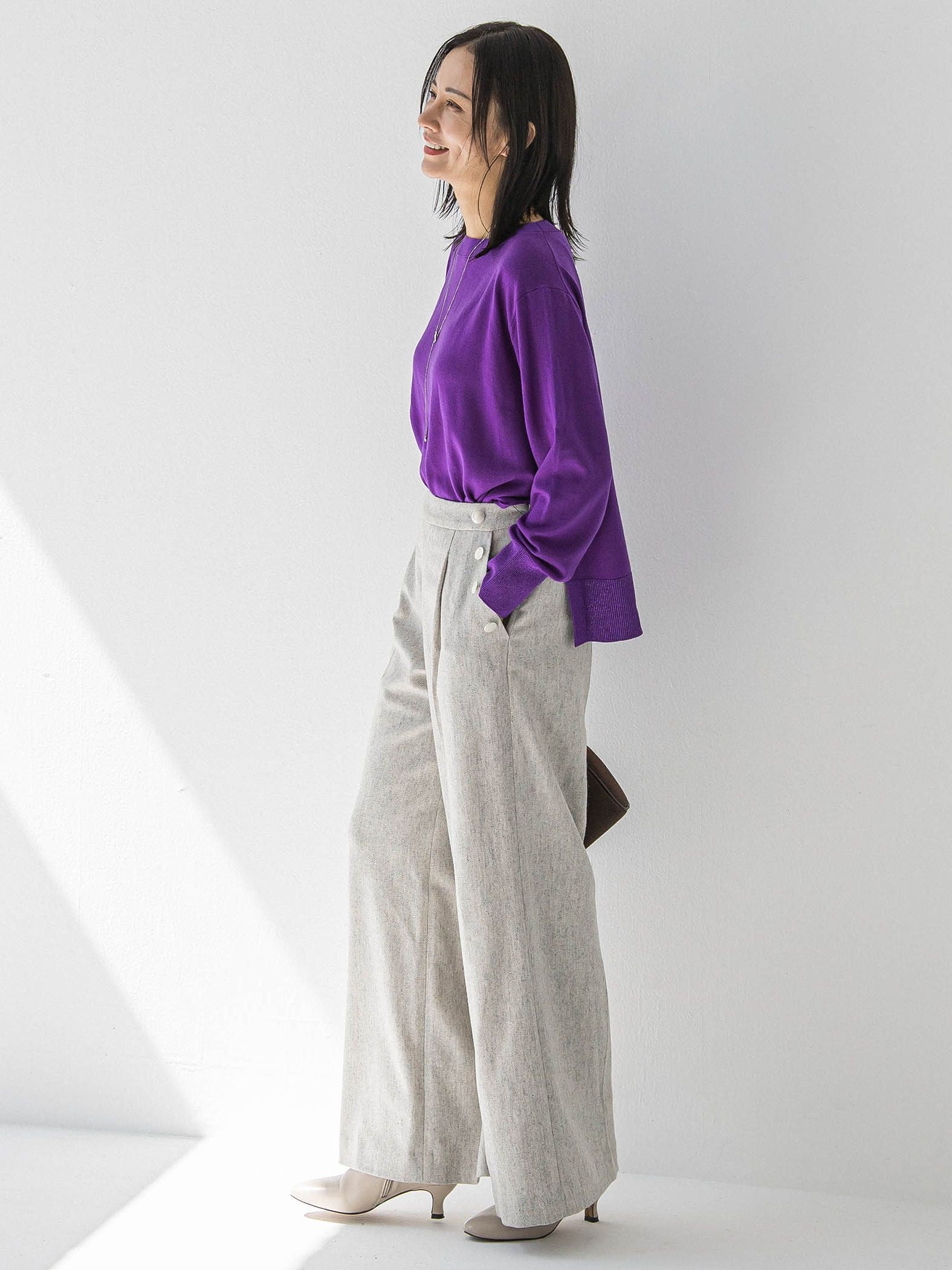 ANGELINAリブスリーブニット≪WEB限定11号/洗える≫