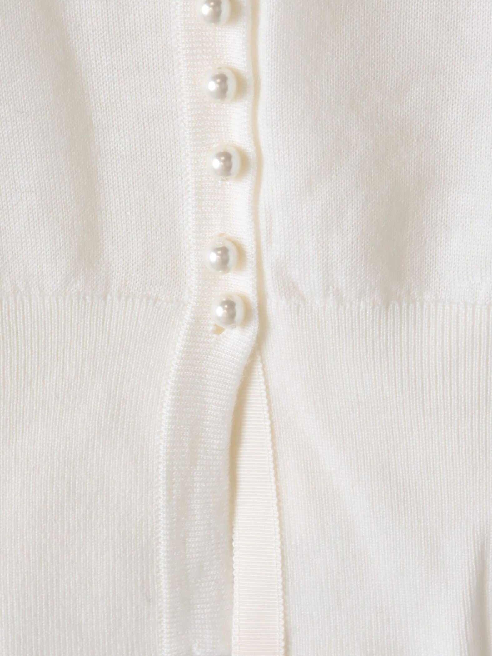 前後2wayパールボタンカーディガン