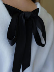 Back Ribbon shaggy One-Piece≪手洗い可能≫