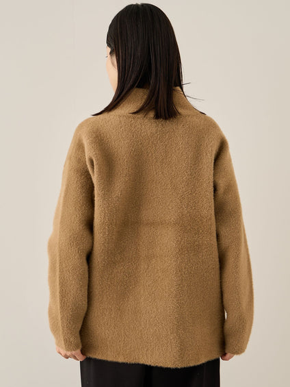 フェレットタッチWニットジャケット≪手洗い可能≫