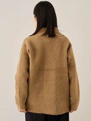 フェレットタッチWニットジャケット≪手洗い可能≫