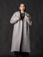 【deluxee'm】ループシャギーアシンメトリーベルトコート