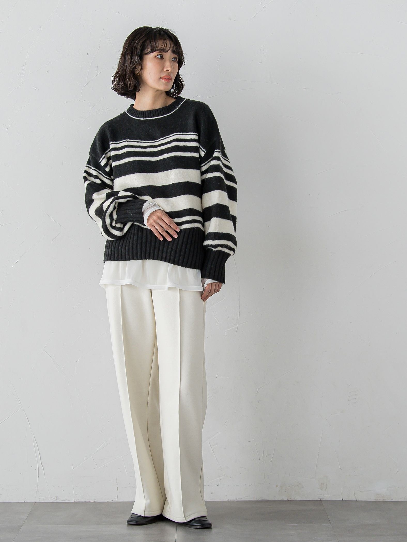 【WEB限定/大きいサイズ】”重ねるだけで格上げ”レイヤードインナー