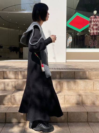 【あったか裏起毛素材】裏起毛ワンピース《洗濯機で洗える》
