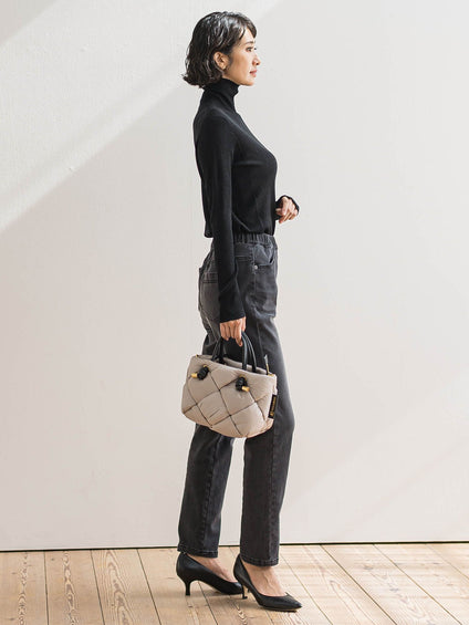 【WEB限定/大きいサイズ】”楽暖”あったか裏起毛スキニーデニム≪洗濯機で洗える≫