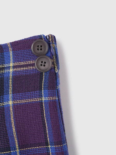 カラミチェックパンツ≪手洗い可能≫