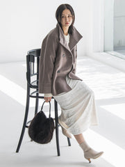 プレミアムウールカシミヤショートコート