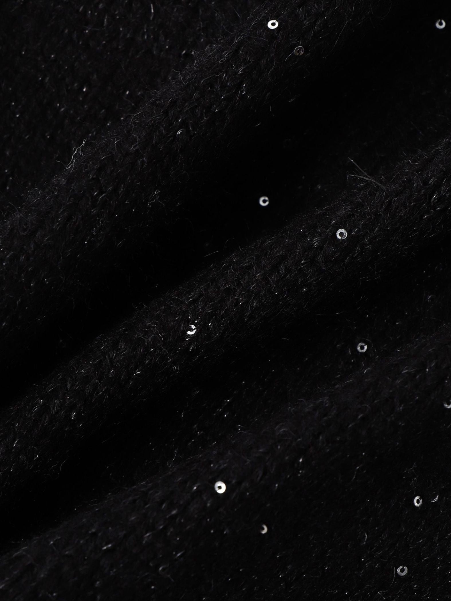 スパンコールVネックニット≪手洗い可能≫