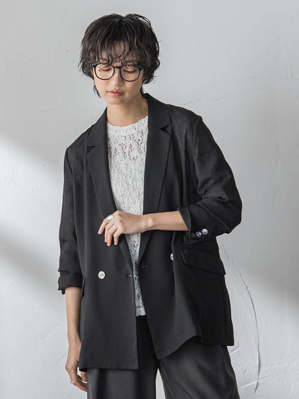 ヴィンテージメッシュダブルブレストジャケット