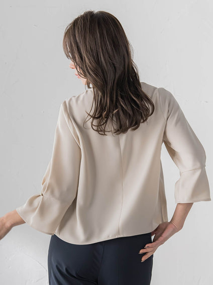 ダブルサテンブラウス