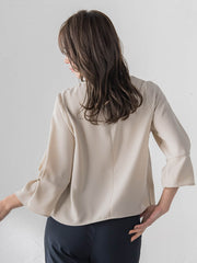 ダブルサテンブラウス