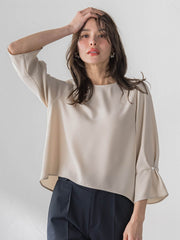 ダブルサテンブラウス