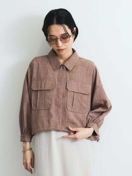 リネンライクワッシャージャケット≪手洗い可能≫