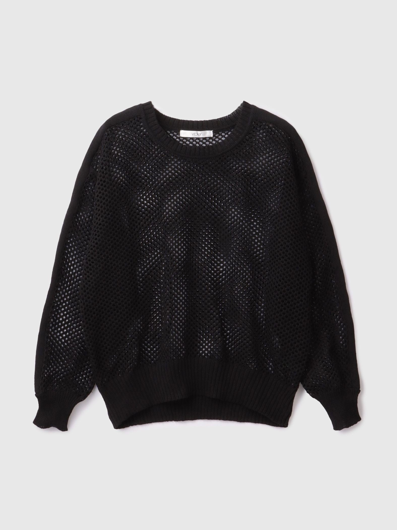 クルーネックワイドプルオーバー