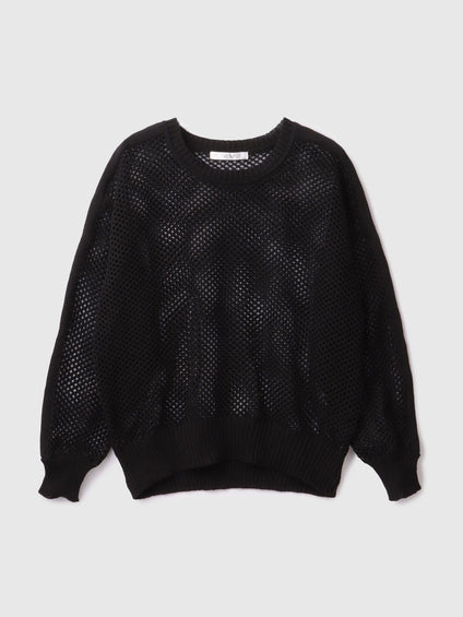 クルーネックワイドプルオーバー