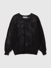 クルーネックワイドプルオーバー