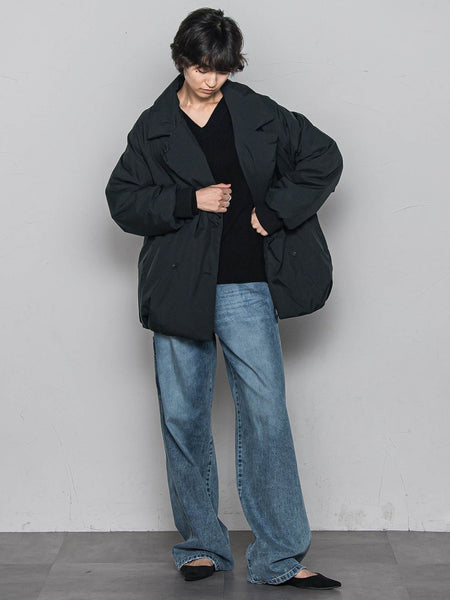 【ふわもち】Vネックニット≪洗濯機で洗える≫