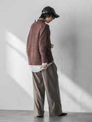 ハイネックシンプルニット≪手洗い可能≫