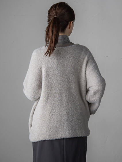 フェザーヤーンニットカーディガン