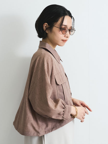 リネンライクワッシャージャケット≪手洗い可能≫