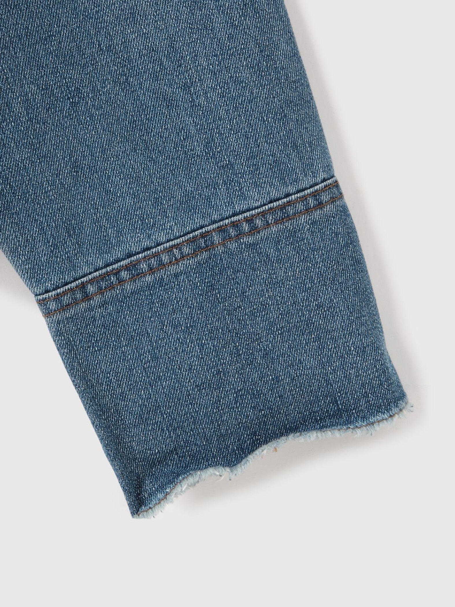 フラップポケットショートデニムブルゾン≪手洗い可能≫