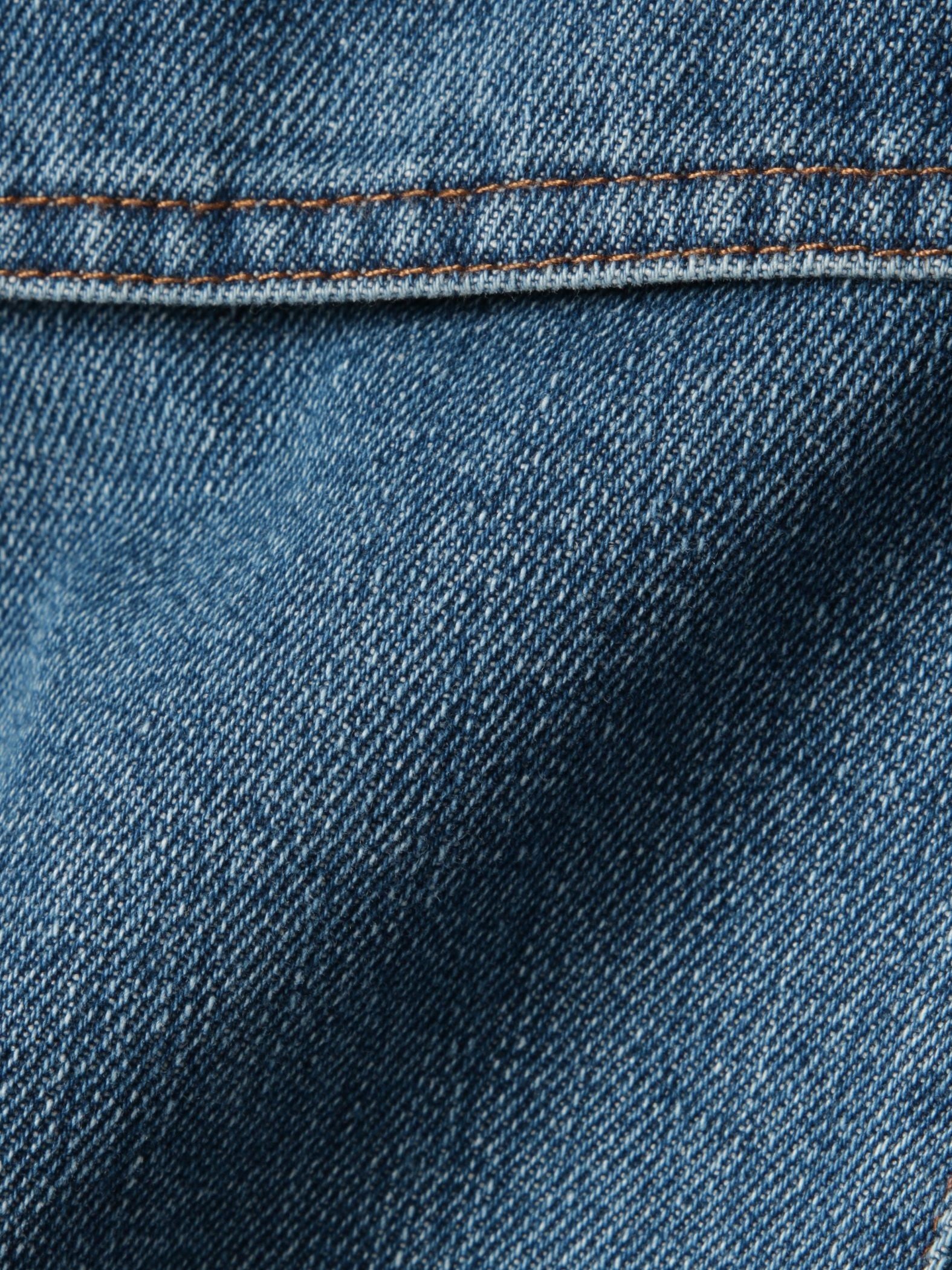 フラップポケットショートデニムブルゾン≪手洗い可能≫