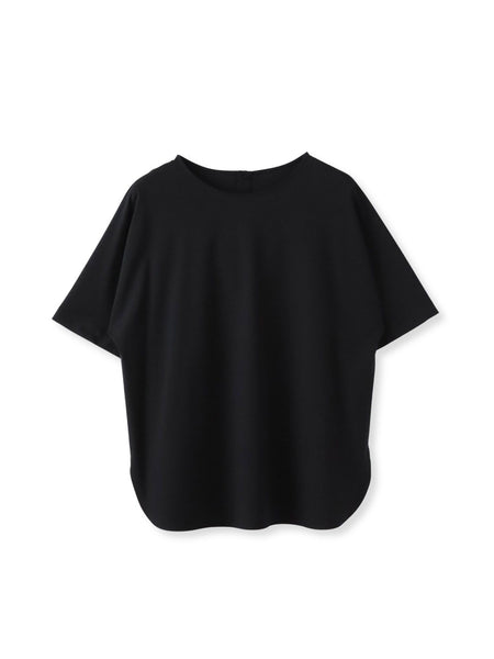 バックサテン切り替えスムースカットソー