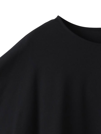 バックサテン切り替えスムースカットソー