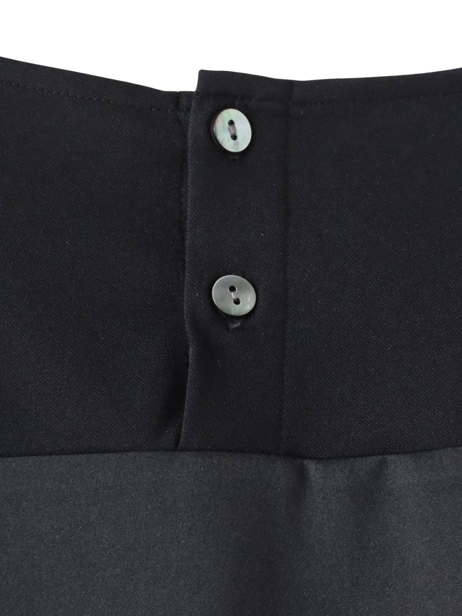 バックサテン切り替えスムースカットソー