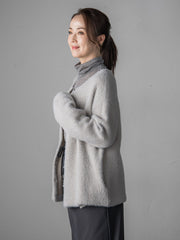 フェザーヤーンニットカーディガン