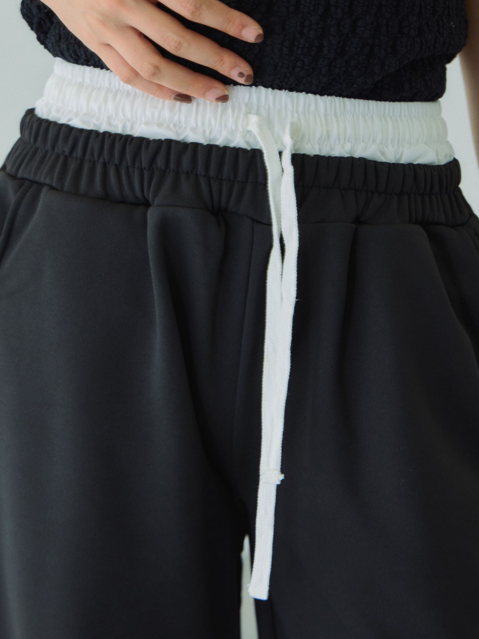 配色ドッキングスウェットパンツ≪セットアップ対応/手洗い可能≫