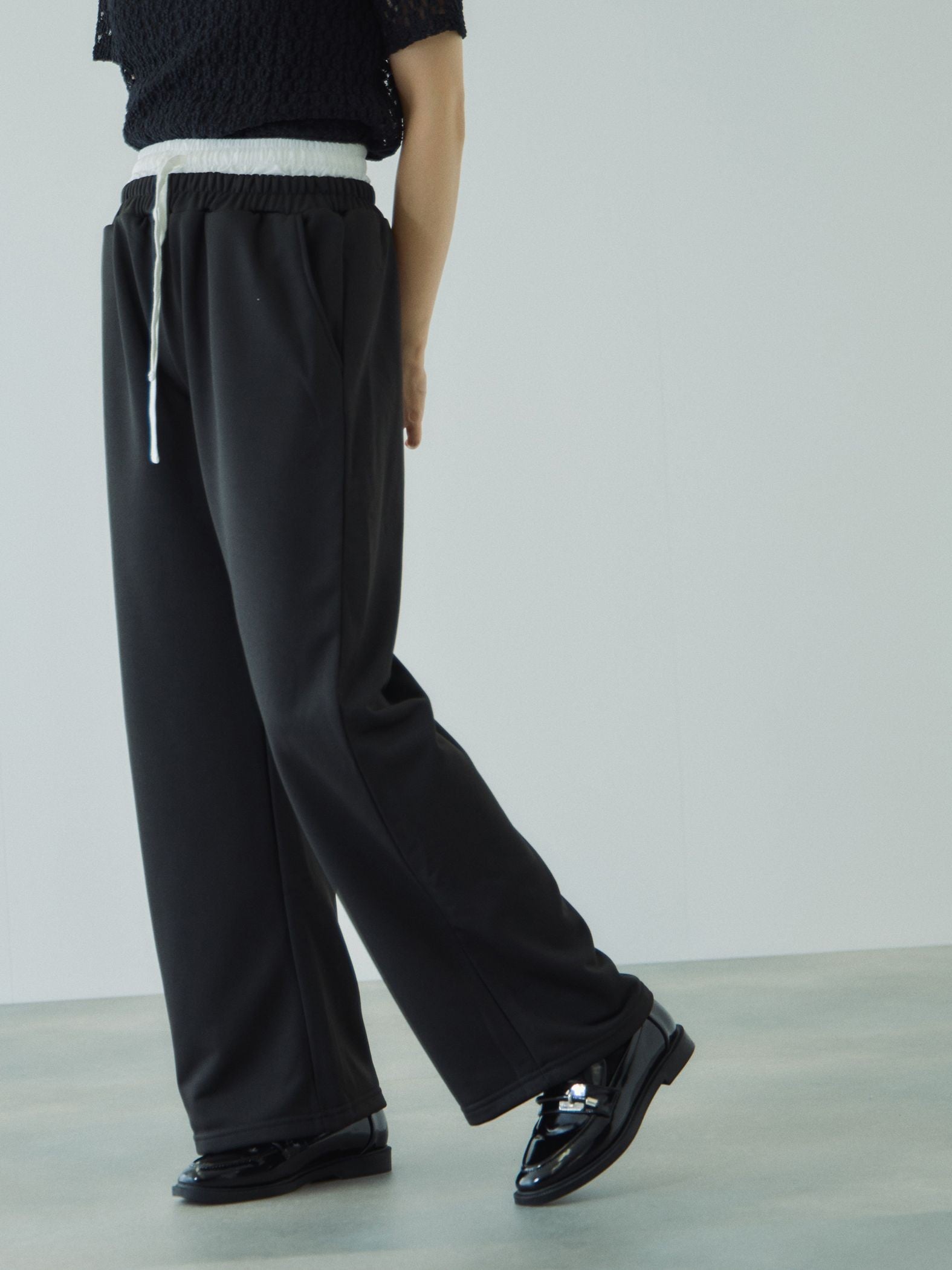 配色ドッキングスウェットパンツ≪セットアップ対応/手洗い可能≫