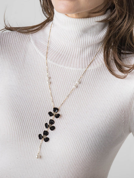 エポフラワーナローネックレス