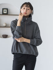 【WEB限定】裏起毛ジッププルオーバー