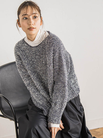 ラメミックスプルオーバー≪手洗い可能≫