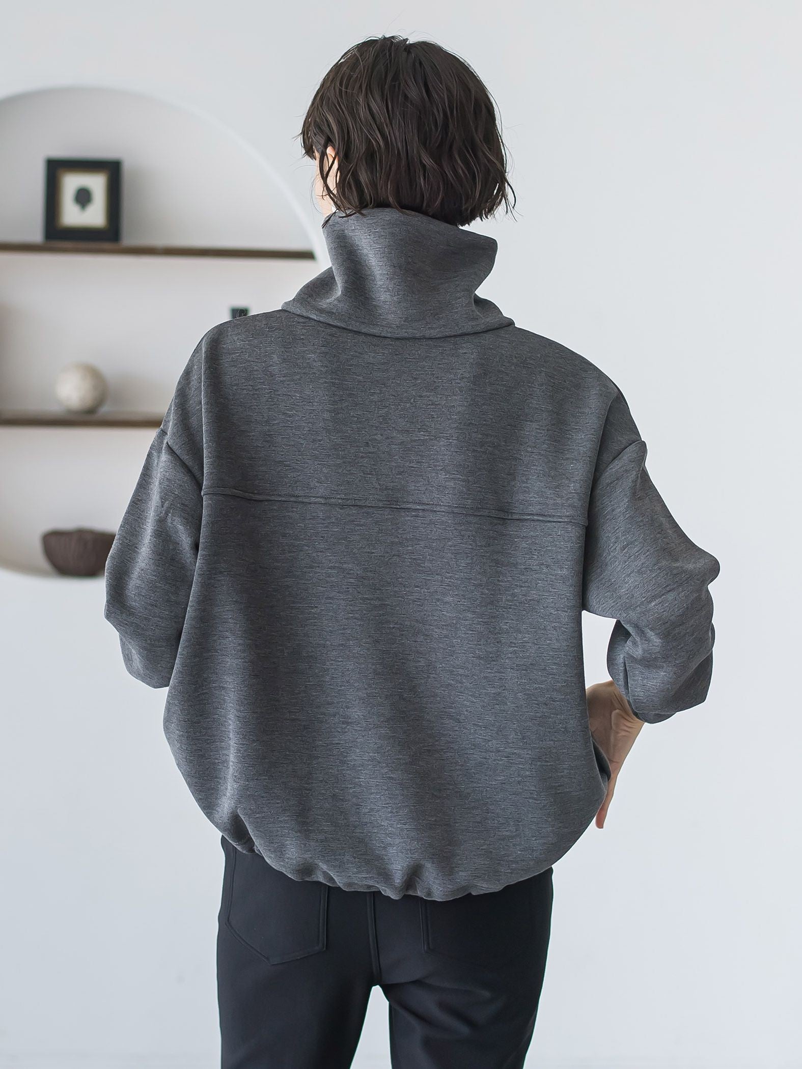 【WEB限定】裏起毛ジッププルオーバー