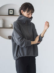 【WEB限定】裏起毛ジッププルオーバー