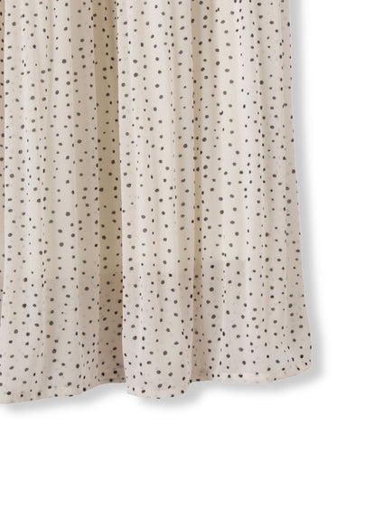 ランダムドットマジョリカプリーツスカート