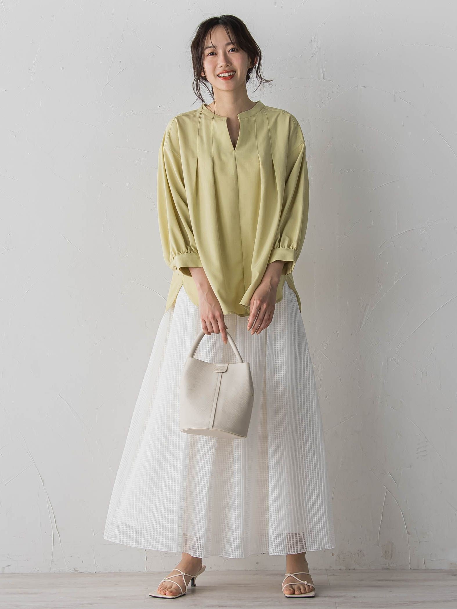 【WEB限定】タンブラーブッチャーブラウス